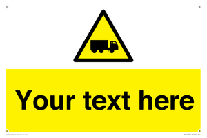 Custom Lorry Hazard Sign